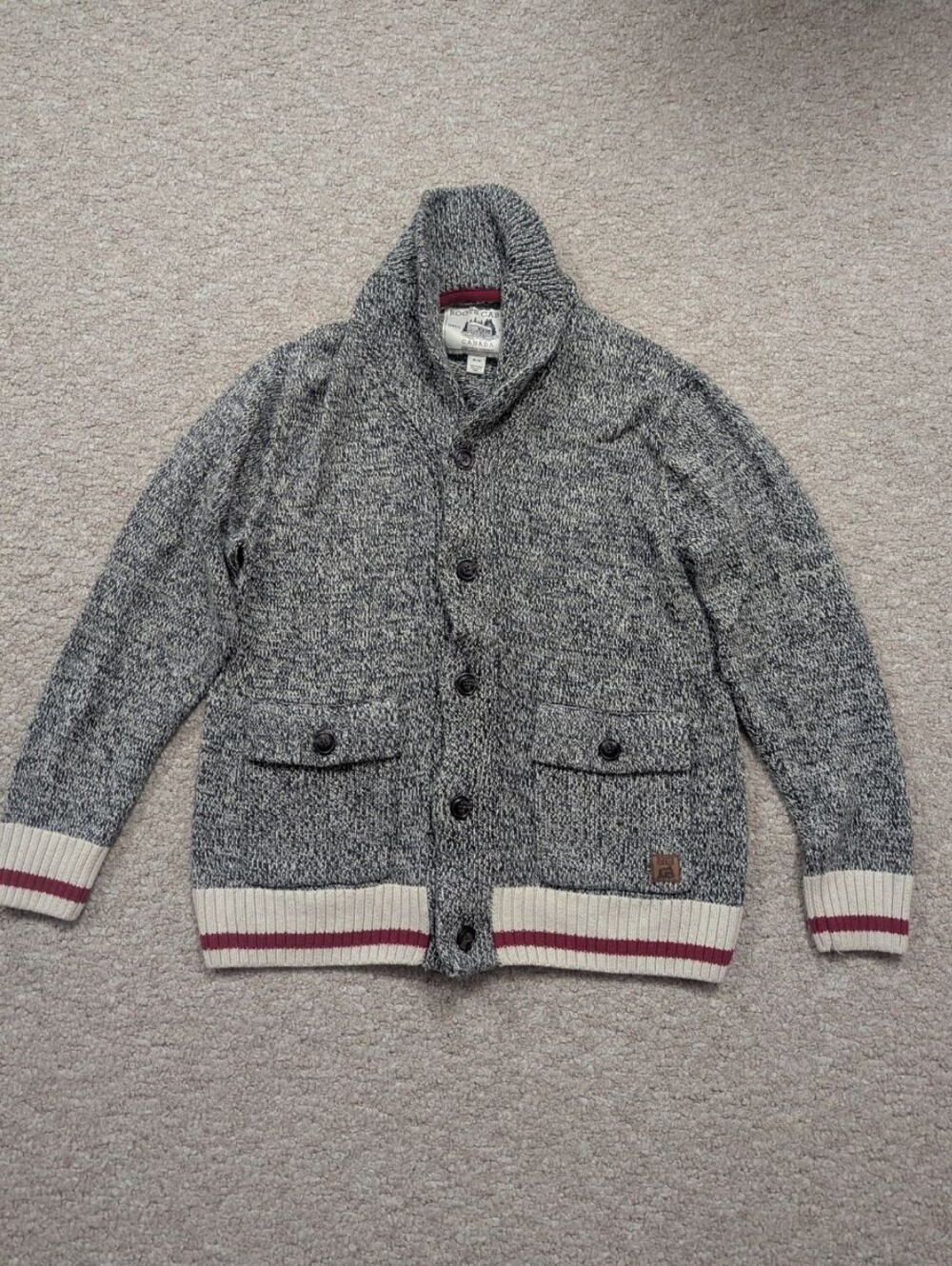 Roots Genuine Cabin Shawl Collar Cardigan